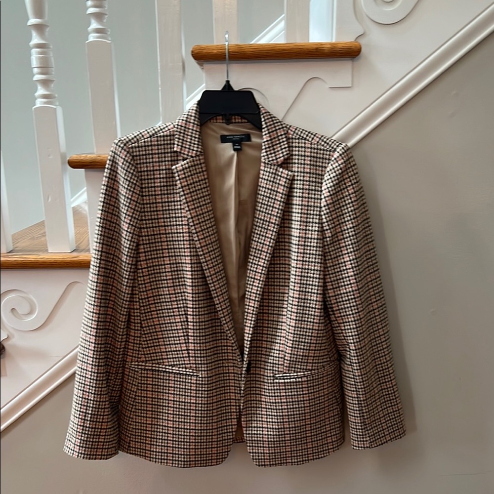 Ann Taylor Petite Hutton Blazer in Check